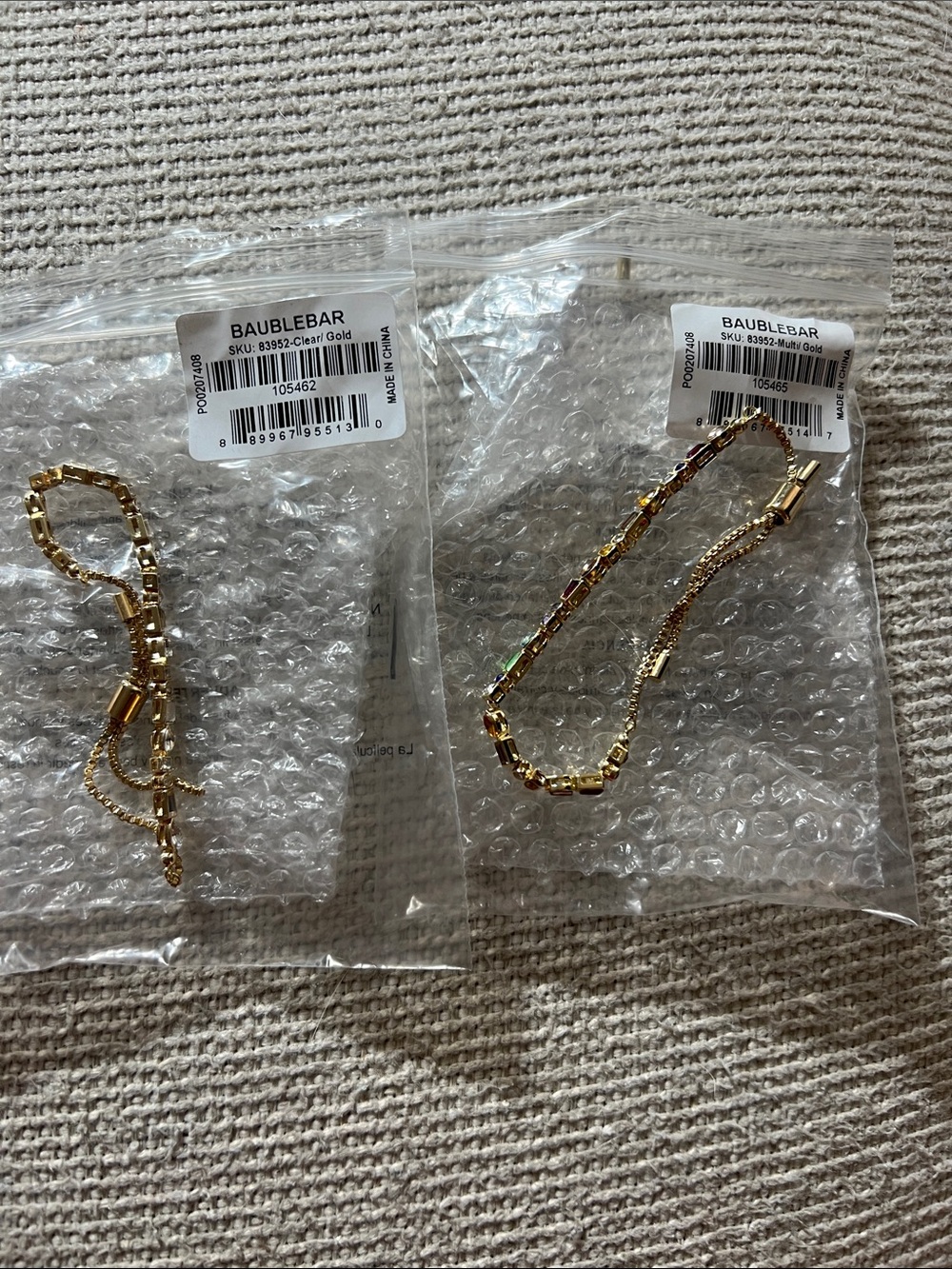 BaubleBar Gold Link & Chain Bracelet Set